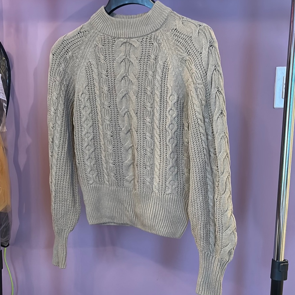 Cable Knit Cream Sweater